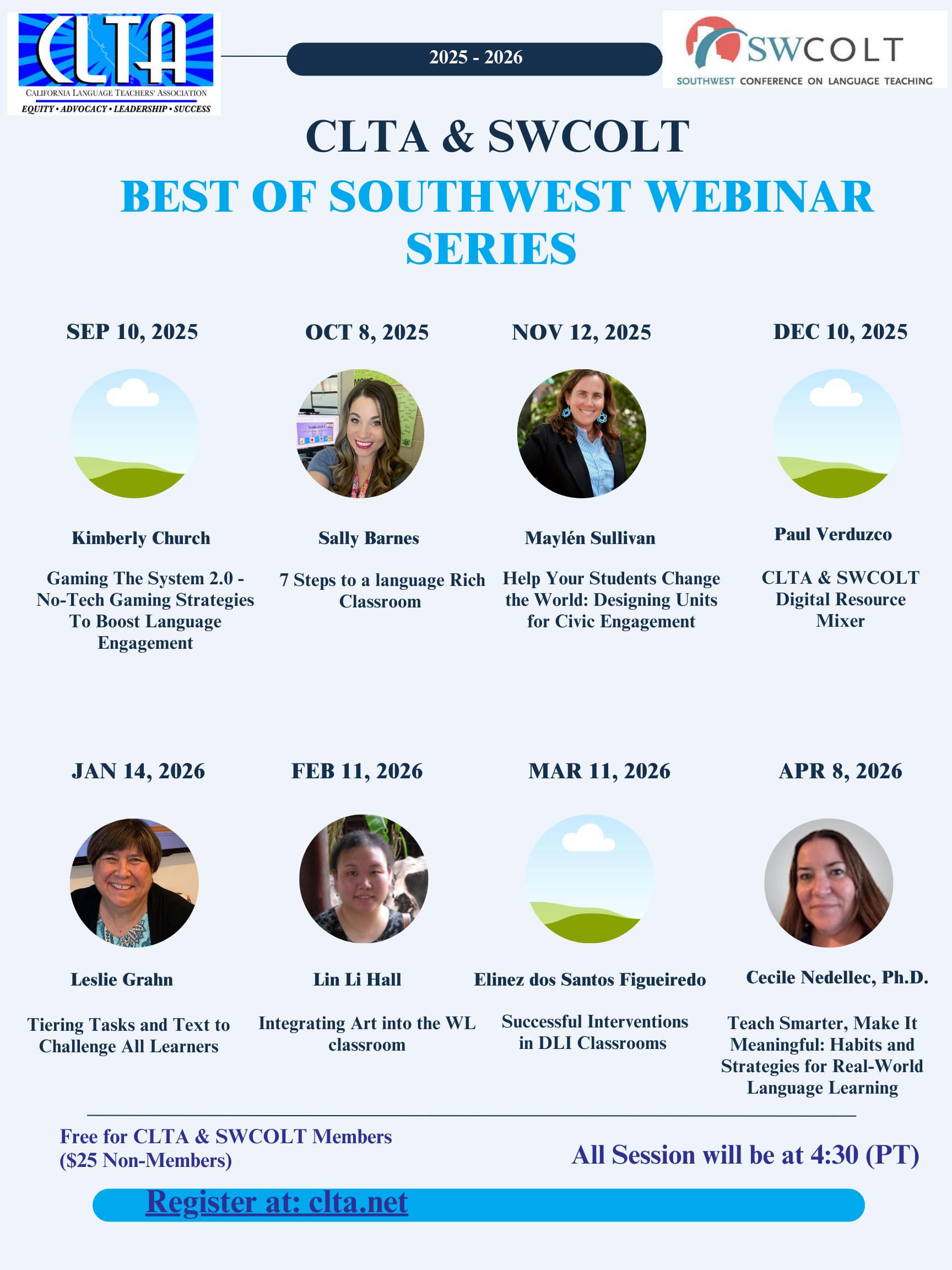 CLTA & SWCOLT Best of Southwest Webinar FY25-26